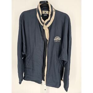 VTG Cutter & Buck Women's Long Sleeve Full-Zip Navy Polyester Jacket L Colorado